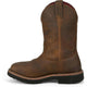 Justin Men's Billings 11" Soft Toe Waterproof Pull On Work Boot- Brown- HL4234 - Overlook Boots