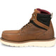 Justin Men's Garren 6" Steel Toe Waterproof Slip Resist Work Boot- Brown- HW689 - Overlook Boots