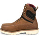 Justin Men's Ledbetter 8" Steel Toe Waterproof Western Work Boot- Brown- HW693 - Overlook Boots