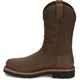 Justin Men's Carbide 11" Waterproof Steel Toe Slip Resistant Western Work Boot - Hickory Brown - OW4458 - Overlook Boots