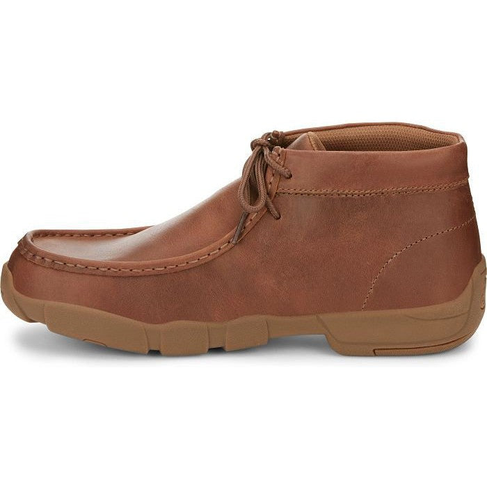 Justin Men's Cappie 4" Moc Toe Western Work Shoe -Sand Tan- SE241  - Overlook Boots