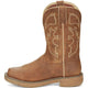 Justin Men's Rush 11" Steel Toe Waterproof Western Work Boot -Tan- SE4340 - Overlook Boots