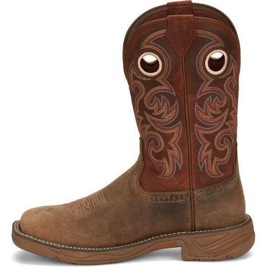 Justin Men's Rush 11" Composite Toe Waterproof Wesern Work Boot -Tan- SE4341 - Overlook Boots