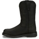 Justin Men's Dorsal 11" Round Toe Waterproof Pull On Work Boot- Black- SE4637 - Overlook Boots