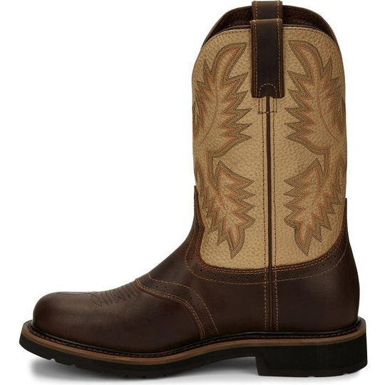Justin Men's Superintendent 11" Western Work Boot -Brown- SE4660  - Overlook Boots