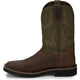 Justin Men's Driller 11" Square Toe Western Work Boot -Brown- SE4687  - Overlook Boots