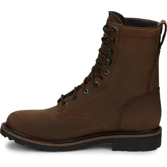 Justin Men's Drywall 8" Waterproof Work Boot -Brown- SE960  - Overlook Boots