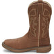 Justin Men's Rush 11" Waterproof Western Work Boot -Tan- WK4330 - Overlook Boots