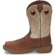 Justin Men's Rush 11" Composite Toe Western Work Boot -Tan- WK4338 - Overlook Boots
