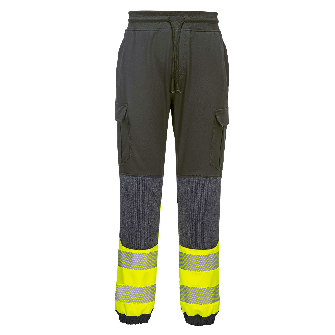 Portwest PW3 Hi-Vis Flexi Pants - Black/Yellow - KX341 S - Overlook Boots