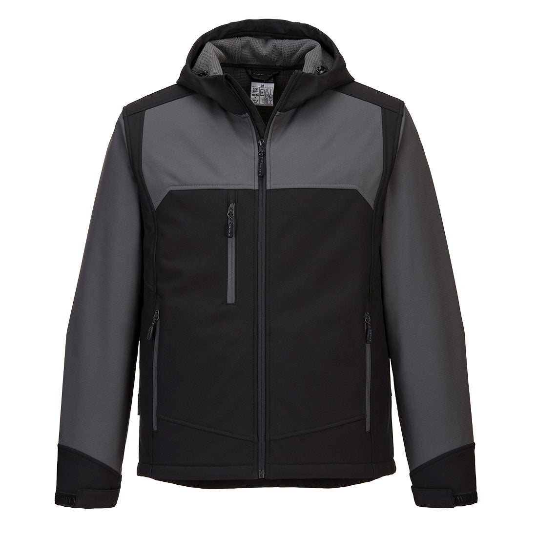 Portwest KX3 Hooded Softshell (3L) - Black/Gray - KX362 XXL / Black - Overlook Boots