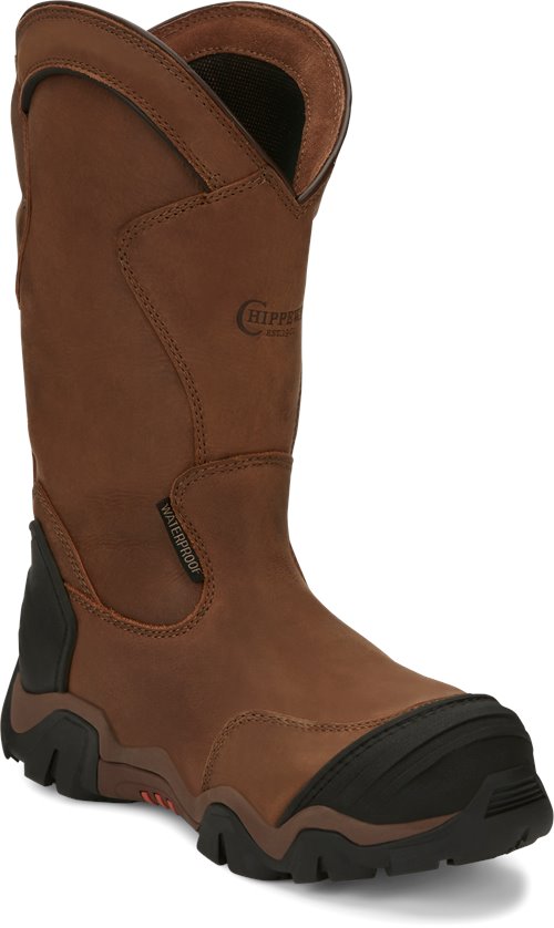 Chippewa Women's Cross Terrain 12" Nano Toe WP Pull On Boot - Brown - L50023