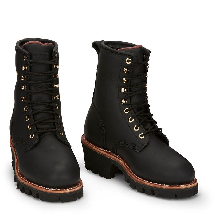 Chippewa Women's Tinsley 8" Steel Toe Waterproof 400G Ins Work Boot - Black - L73050 - Overlook Boots