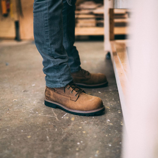 Kodiak Men's Mckinney 8" Composite Toe Waterproof Safety Work Boot -Brown- 4NLSBN - Overlook Boots