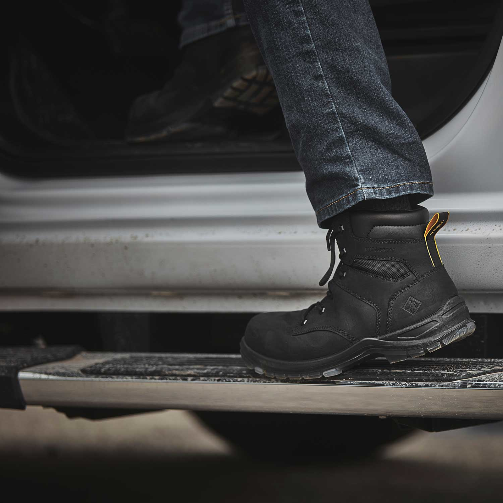 Terra Men's Byrne 6" Composite Toe Waterproof Safety Work Boot- Black- 839BBK - Overlook Boots