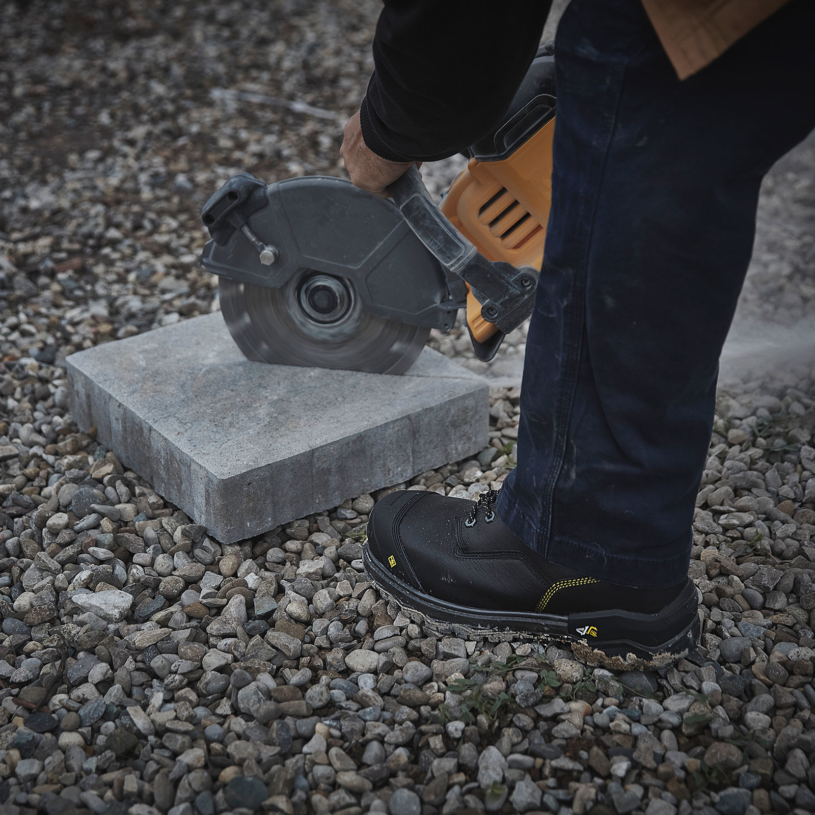 Terra Men's Gantry 8" Composite Toe Waterproof Met Guard Safety Work Boot- Black- 839CBK - Overlook Boots