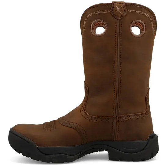 Twisted X Men's All Round 11" K Toe Work Boot - Brown - MAB0001 - Overlook Boots