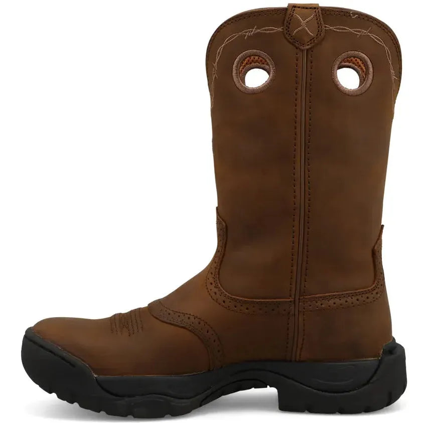 Twisted X Men's All Round 11" K Toe Work Boot- Brown- MAB0001 - Overlook Boots