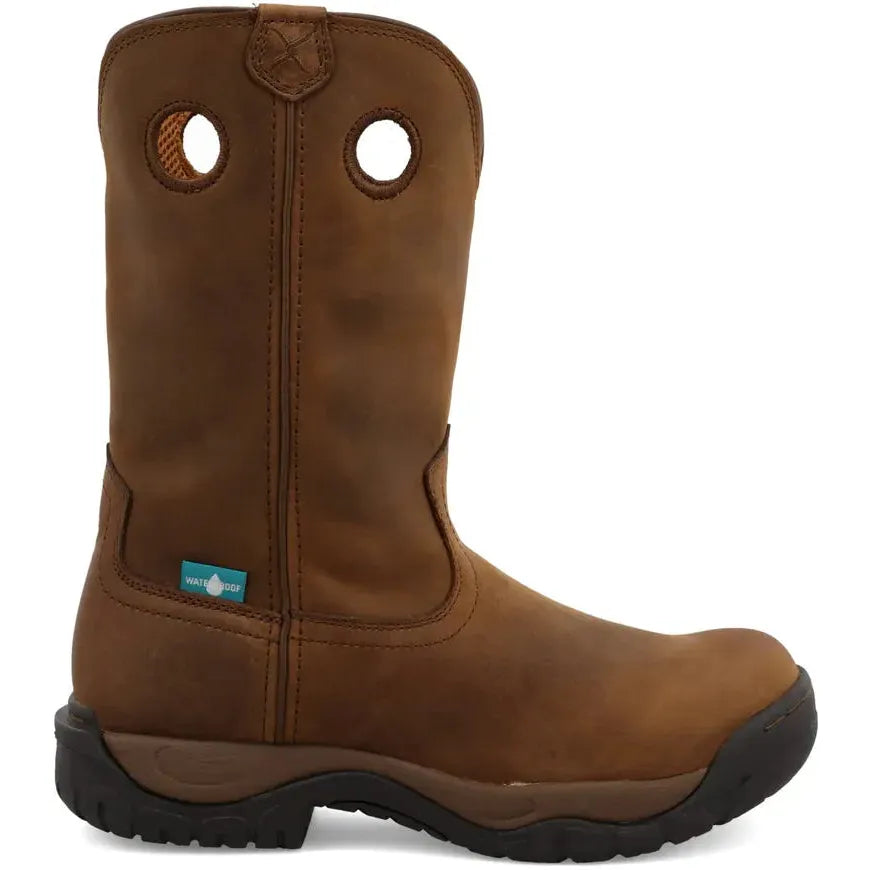Twisted X Men's All Round 11" K Toe WP Work Boot- Brown- MABW0001 7 / Medium / Brown - Overlook Boots