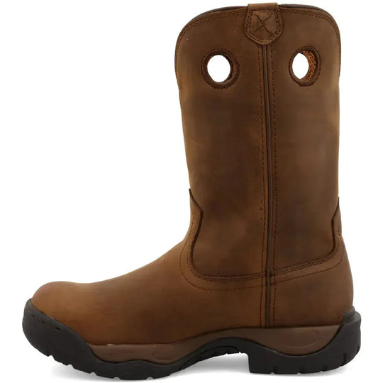 Twisted X Men's All Round 11" K Toe Waterproof Work Boot - Brown - MABW001 - Overlook Boots