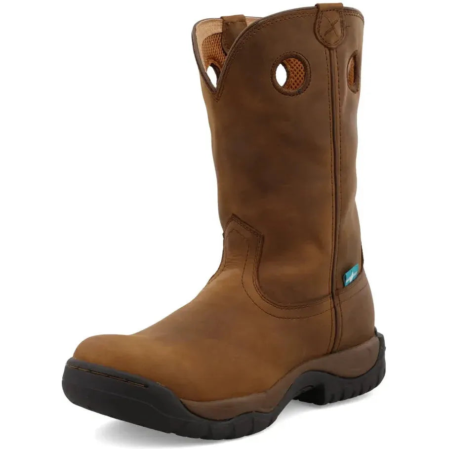 Twisted X Men's All Round 11" K Toe WP Work Boot- Brown- MABW0001 - Overlook Boots