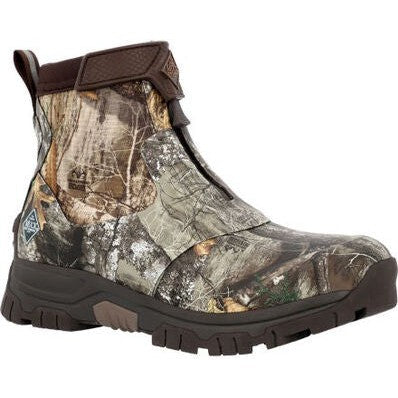Muck Men's Realtree Edge Waterproof Apex Mid Zip Ankle Boot Realtree MAXZMEG - Overlook Boots