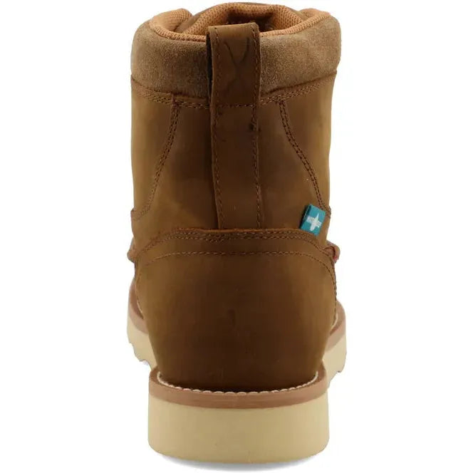 Twisted X Men's Iconic 6" Alloy Toe WP Wedge Sole Work Boot- Brown- MCAAW01 - Overlook Boots