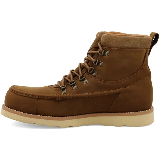 Twisted X Men's Iconic 6" Alloy Toe Waterproof Wedge Sole Work Boot - Brown - MCAAW01 - Overlook Boots
