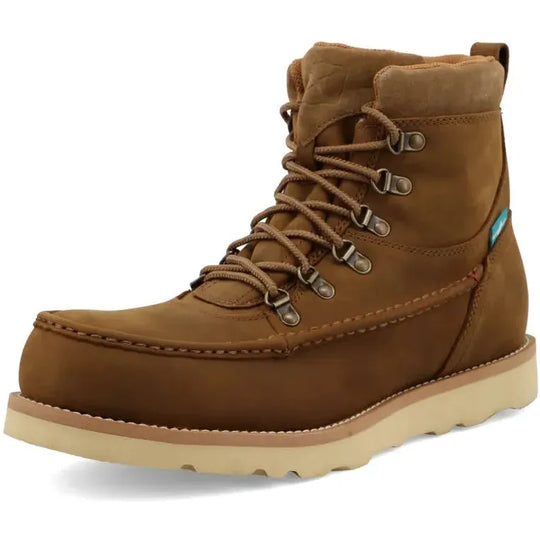 Twisted X Men's Iconic 6" Alloy Toe Waterproof Wedge Sole Work Boot - Brown - MCAAW01 - Overlook Boots