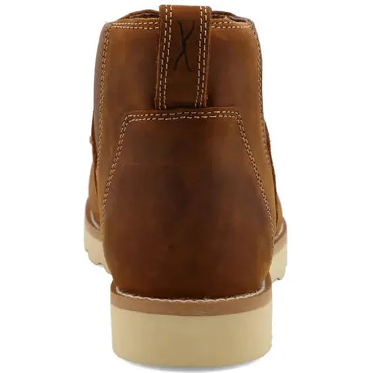 Twisted X Men's 4" Comp Toe Chelsea Wedge Sole Work Boot - Brown - MCAN001 - Overlook Boots