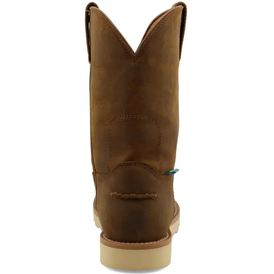 Twisted X Men's Iconic 10" Square Toe WP Wedge Sole Work Boot- Brown- MCBW001 - Overlook Boots