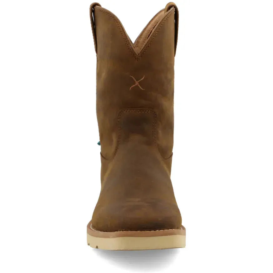 Twisted X Men's Iconic 10" Square Toe WP Wedge Sole Work Boot- Brown- MCBW001 - Overlook Boots