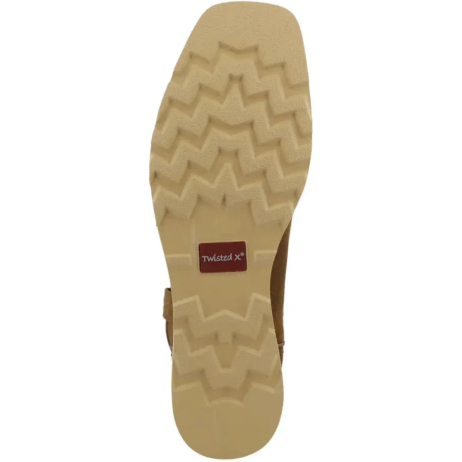 Twisted X Men's Iconic 10" Square Toe WP Wedge Sole Work Boot- Brown- MCBW001 - Overlook Boots