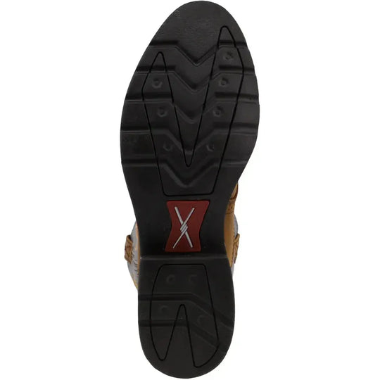 Twisted X Men's 12" U Toe Slip Resist Western Work Boot - Brown - MCW0002 - Overlook Boots