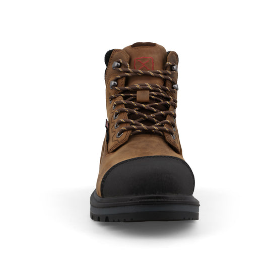 Twisted X Men's 6" Nano Toe WP USA Built Work Boot - Brown - MDANW01