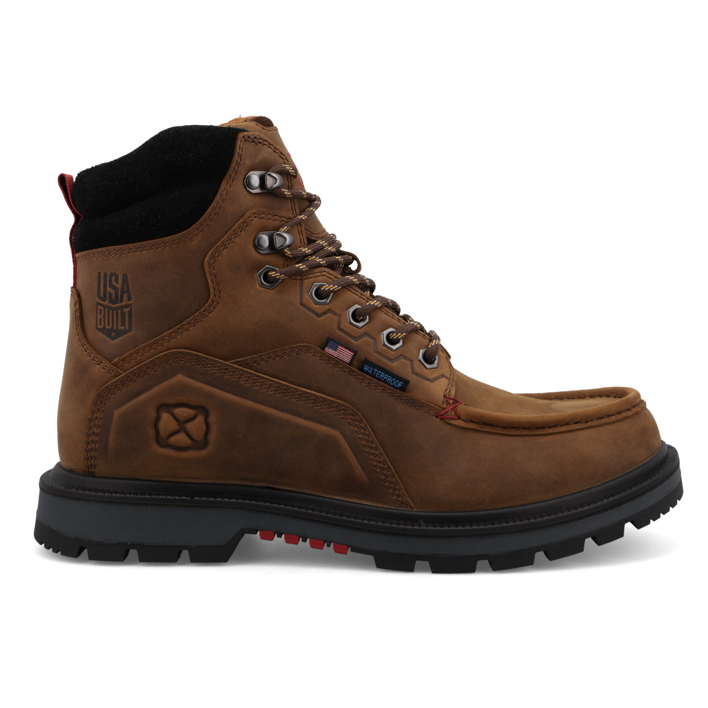 Twisted X Men's 6" Soft Toe WP USA Built Work Boot - Brown - MDAW001