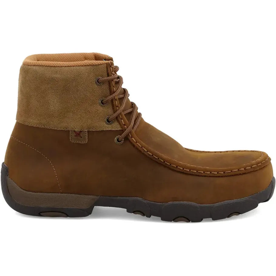 Twisted X Men's Chukka Driving 6" Alloy Toe Work Boot- Brown- MDMAL01 - Overlook Boots