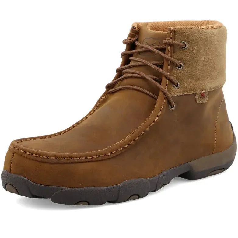 Twisted X Men's Chukka Driving 6" Alloy Toe Work Boot - Brown - MDMAL01 - Overlook Boots