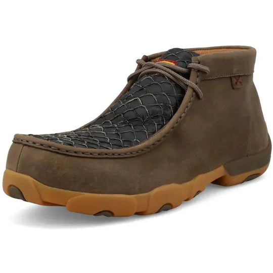 Twisted X Men's Chukka Driving Comp Toe Work Shoe - Shitake - MDMNT05 - Overlook Boots
