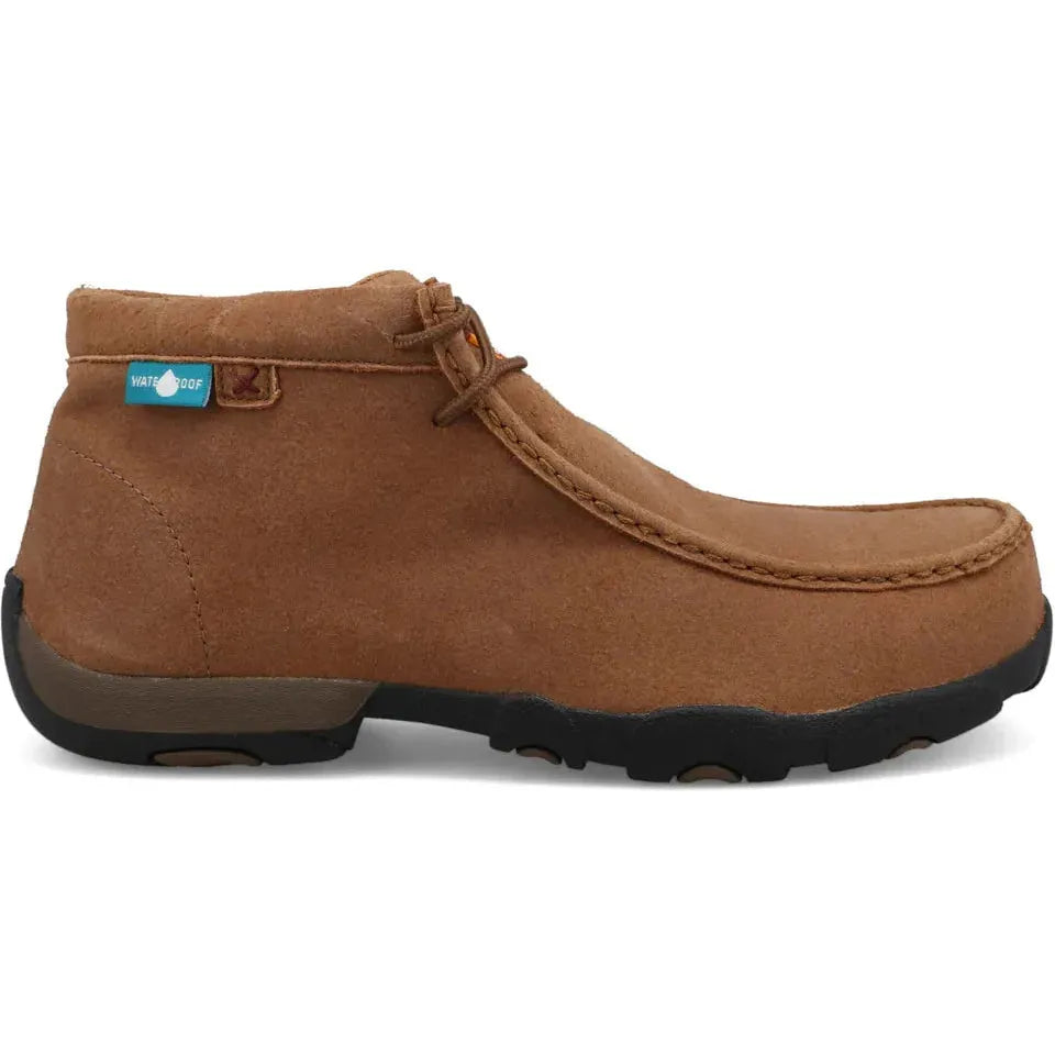 Twisted X Men's Chukka Driving Safety Toe WP Work Boot- Saddle- MDMNTW2 7 / Medium / Distressed Saddle - Overlook Boots