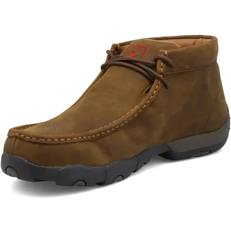 Twisted X Men's Chukka Driving Steel Toe Work Boot- Saddle- MDMST01 - Overlook Boots