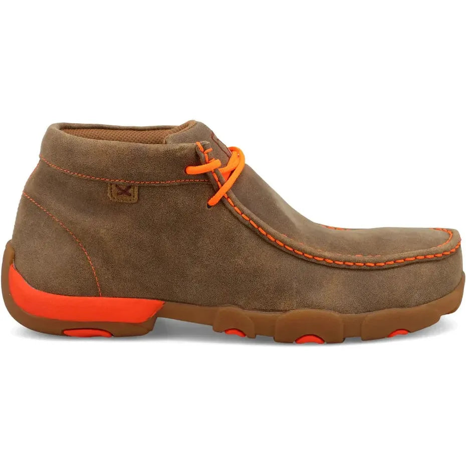 Twisted X Men's Chukka Driving Steel Toe Work Boot- Orange- MDMST04 7 / Medium / Bomber/Neon Orange - Overlook Boots