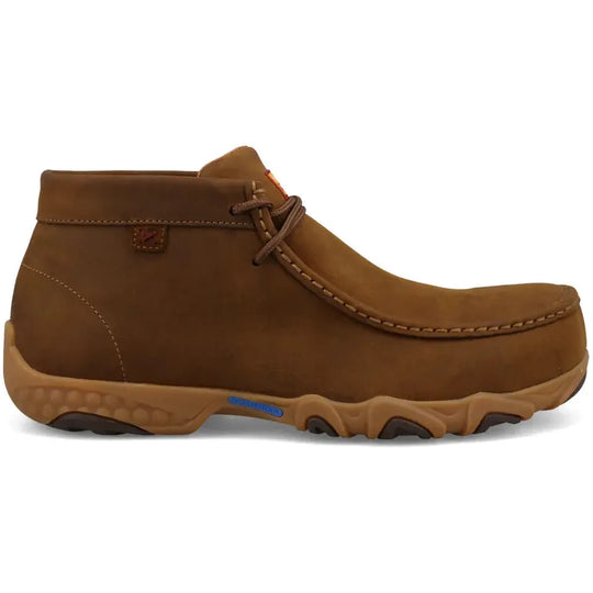 Twisted X Men's Chukka Driving Nano Toe Work Boot - Saddle - MDMXN01 7 / Medium / Brown - Overlook Boots