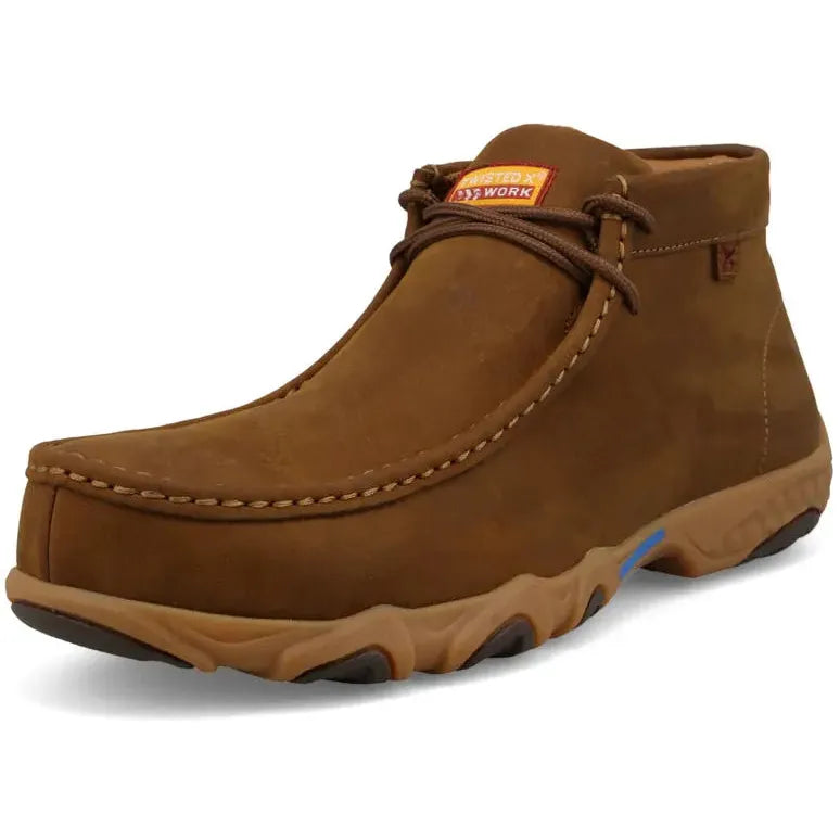 Twisted X Men's Chukka Driving Nano Toe Work Boot - Saddle - MDMXN01 - Overlook Boots