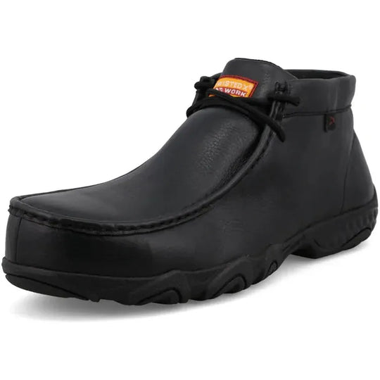 Twisted X Men's Chukka Driving Moc Toe Laces Work Shoe - Black - MDMXN02 - Overlook Boots