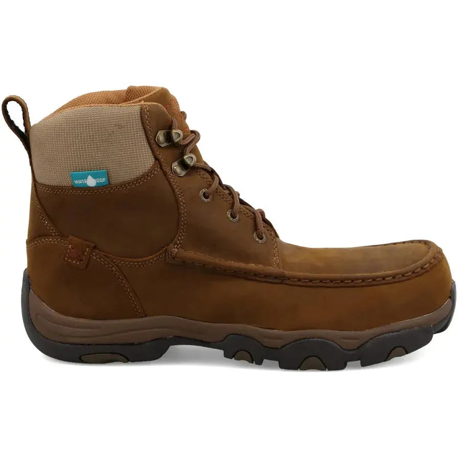 Twisted X Men's 6" Composite Toe Waterproof Hiker Work Boot - Saddle - MHKWC01