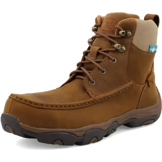 Twisted X Men's 6" Composite Toe Waterproof Hiker Work Boot - Saddle - MHKWC01 - Overlook Boots