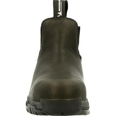 Georgia Men's Michelin 6" Alloy Toe Waterproof Puncture Resistant Chelsea Work Boot- Black- MIC0008 - Overlook Boots