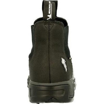 Georgia Men's Michelin 6" Alloy Toe Waterproof Puncture Resistant Chelsea Work Boot- Black- MIC0008 - Overlook Boots