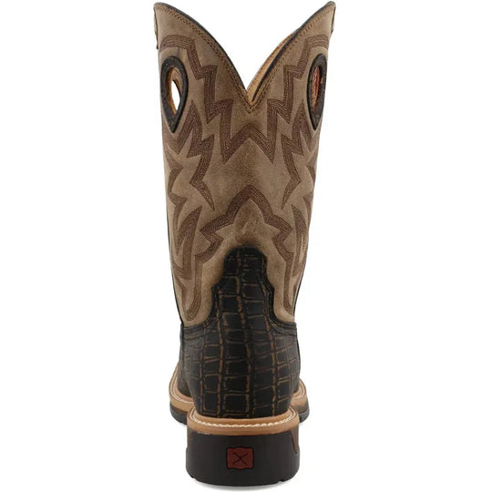 Twisted X Men's 12" Alloy Toe Western Work Boot - Bomber - MLCA003 - Overlook Boots